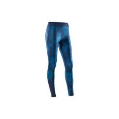 Legginsy fitness kardio 500 damskie. Niebieskie legginsy sportowe damskie DOMYOS, l, z elastanu. W wyprzedaży za 49,99 zł.