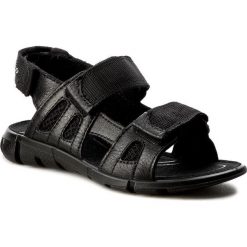 Sandały męskie skórzane: Sandały ECCO – Intrinsic Sandal 70555251052 Black/Black