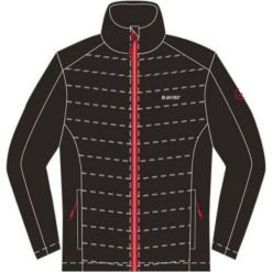 Kurtki sportowe męskie: Hi-tec Kurtka męska Render Black/High Risk Red r. M