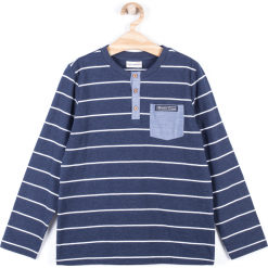 Koszulka. Niebieskie t-shirty chłopięce marki COLLEGE LEAGUE, z bawełny, z długim rękawem. Za 34,90 zł.