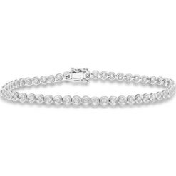 PROMOCJA Złota Bransoletka - złoto 585, Brylant 1,00ct. Żółte bransoletki damskie W.KRUK, z materiału, z brylantem, złote. W wyprzedaży za 5390,00 zł.