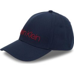 Czapka z daszkiem CALVIN KLEIN - Logo Embroidery Cap K60K604725 448. Niebieskie czapki damskie marki Calvin Klein, z bawełny. W wyprzedaży za 129,00 zł.