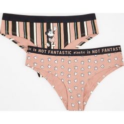 Majtki hipster 2 pack - Czarny. Czarne majtki damskie Reserved, xl. W wyprzedaży za 29,99 zł.