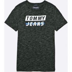 Tommy Hilfiger - T-shirt dziecięcy 122-176 cm. Szare t-shirty chłopięce TOMMY HILFIGER, z nadrukiem, z bawełny, bez rękawów. W wyprzedaży za 99,90 zł.