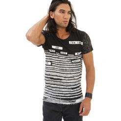 T-shirty męskie z nadrukiem: T-shirt w kolorze czarnym