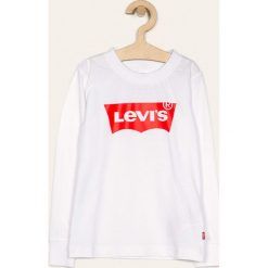 Levi's - Longsleeve dziecięcy 86-176 cm. Czerwone t-shirty chłopięce Levi's®, z nadrukiem, z bawełny, z długim rękawem. W wyprzedaży za 69,90 zł.