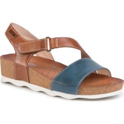 Sandały PIKOLINOS - W9E-0833C1 Sapphire. Pomarańczowe klapki damskie Pikolinos, bez wzorów, ze skóry, bez obcasa, na koturnie. W wyprzedaży za 359,00 zł.