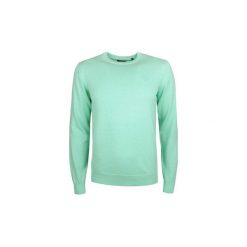 Swetry Gant 83071 / LT. Weight Cotton Crew. Zielone swetry męskie GANT, s, bez wzorów, bez kołnierzyka, bez kaptura. Za 329,00 zł.