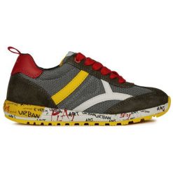 Geox Tenisówki Chłopięce Alben 31 Wielokolorowe. Brązowe buty chłopięce sportowe Geox, bez zapięcia. W wyprzedaży za 255,00 zł.