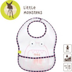 Śliniaki: Lassig – Śliniak wodoodporny 6-24m Little Monster koral