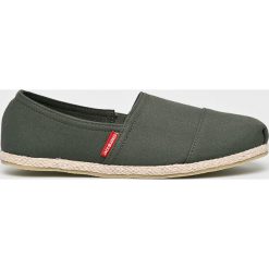 Jack & Jones - Espadryle. Zielone espadryle męskie Jack & Jones, bez wzorów, z materiału. W wyprzedaży za 99,90 zł.
