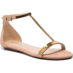 Sandały SCHUTZ - S 01093 0367 0001 U Honey Beige. Brązowe klapki damskie Schutz, bez wzorów, ze skóry, bez obcasa, na obcasie. Za 439,00 zł.