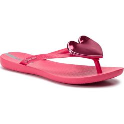 Japonki IPANEMA - Maxi Fashion II Fem 82120 Pink/Pink/Red 20168. Różowe klapki damskie Ipanema, bez wzorów, z tworzywa sztucznego, bez obcasa. Za 89,99 zł.