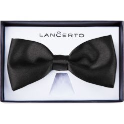 Mucha Czarna. Czarne muszki męskie marki LANCERTO, z dzianiny, eleganckie. Za 79,90 zł.
