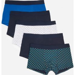 Bokserki 5 pack - Granatowy. Niebieskie bokserki męskie Reserved, bez wzorów. Za 89,99 zł.