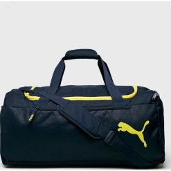 Puma - Torba. Niebieskie torebki sportowe damskie marki Puma, w paski, z poliesteru, sportowe, na ramię. Za 159,90 zł.