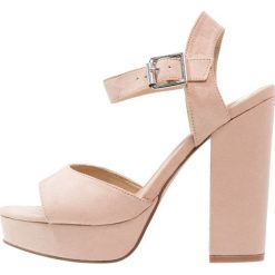 Sandały damskie: ONLY SHOES ONLALLIE Sandały na obcasie nude
