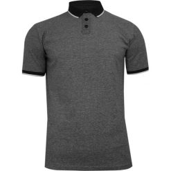 Popielato-Czarna Koszulka POLO z Lamówką, Męska, Krótki Rękaw -PAKO JEANS- T-shirt z Kołnierzykiem TSPJNSPOLOLOGICcz. Szare koszulki męskie Pako Jeans, m, bez wzorów, z bawełny, casualowe, polo, z krótkim rękawem, krótkie. Za 75,00 zł.