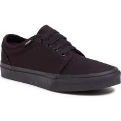 Tenisówki VANS - 106 Vulcanized VN0A4UH6BKA1 Black/Black. Czarne trampki dziewczęce Vans, bez wzorów, z gumy, na sznurówki. W wyprzedaży za 149,00 zł.