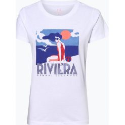 Armani Exchange - T-shirt damski, biały. Białe t-shirty damskie Armani Exchange, m, z nadrukiem, z bawełny, bez kołnierzyka. Za 119,95 zł.