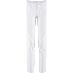 Legginsy SKINNY bonprix biały. Białe legginsy marki bonprix. Za 49,99 zł.