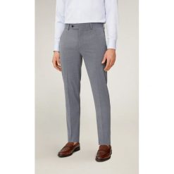 Mango Man - Spodnie 77010016. Szare spodnie męskie Mango Man, na co dzień, bez wzorów, z elastanu. Za 199,90 zł.