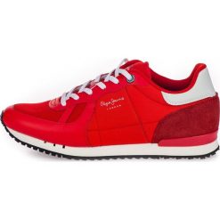 Pepe Jeans tenisówki męskie Tinker Hr 41 czerwone. Czerwone trampki męskie Pepe Jeans, bez wzorów, z jeansu, bez zapięcia. Za 365,00 zł.