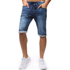 Spodenki i szorty męskie: Spodenki męskie denim look niebieskie (sx0662)