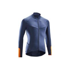 Koszulka długi rękaw na rower ROADCYCLING RC100 męska. Czarne koszulki męskie TRIBAN, na jesień, xl, bez wzorów, z elastanu, bez kołnierzyka, z długim rękawem, długie. Za 99,99 zł.