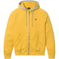 Bluza rozpinana z kapturem bonprix curry. Pomarańczowe bluzy męskie bonprix, s, bez wzorów, z kapturem, bez rękawów, z kapturem. Za 99,99 zł.