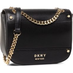 Torebka DKNY - Thelma Flap Crossbody R02E3I89 Blk/Gold BGD. Czarne listonoszki damskie DKNY, bez wzorów, ze skóry, eleganckie, bez dodatków. Za 1119,00 zł.