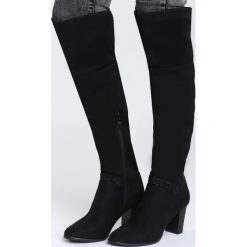 Buty zimowe damskie: Czarne Kozaki Come First