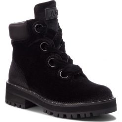 Trapery LIU JO - Pink 01 S68089 TX010 Black 22222. Czarne trapery damskie Liu Jo, ze skóry ekologicznej, bez obcasa, bez zapięcia. W wyprzedaży za 459,00 zł.