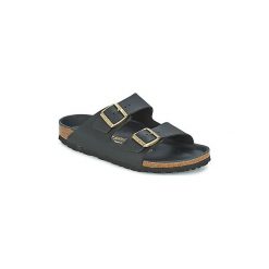 Klapki Birkenstock ARIZONA. Czarne klapki damskie Birkenstock, bez wzorów, bez obcasa. Za 299,30 zł.