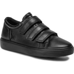 Sneakersy ECCO - S7 Teen 78017251052 Black/Black. Czarne trampki chłopięce ecco, ze skóry, na rzepy. W wyprzedaży za 269,00 zł.