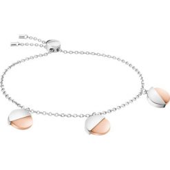 Calvin Klein Bransoletka Srebrny Beżowy. Szare bransoletki damskie Calvin Klein, z materiału, srebrne. Za 550,95 zł.