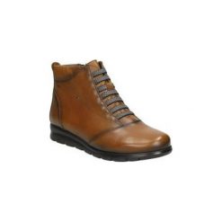 Botki Fluchos F0356. Pomarańczowe botki damskie Fluchos, bez obcasa, bez zapięcia. Za 483,61 zł.