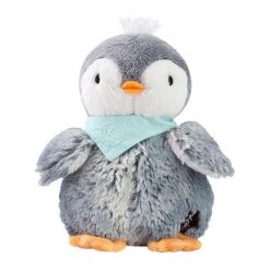 Przytulanki i maskotki: Przytulanka „Pingwin” w kolorze szarym – (W)19 cm