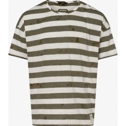 Tigha - T-shirt męski – Dannie, biały. Białe t-shirty męskie Tigha, m, w paski, bez kołnierzyka. Za 229,95 zł.