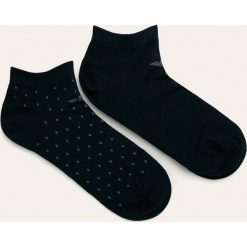 Emporio Armani - Skarpety (2-pack). Czarne skarpetki męskie Emporio Armani, bez wzorów, z elastanu. W wyprzedaży za 49,90 zł.