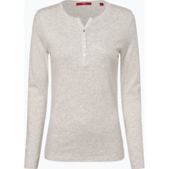 S.Oliver Casual - Damska koszulka z długim rękawem, beżowy. Brązowe koszulki damskie marki s.Oliver Casual, s, bez wzorów, casualowe, bez kołnierzyka, z długim rękawem. Za 59,95 zł.