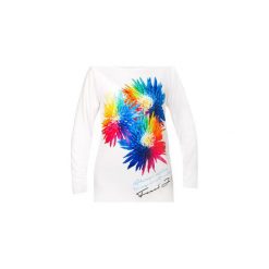 SWEATSHIRT FLORAL. Białe bluzy damskie Feelj!, bez wzorów, z dzianiny, bez rękawów, bez kaptura. Za 229,00 zł.