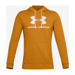 Under Armour Terry Bluza Żółty. Żółte bluzy męskie Under Armour, xl, z nadrukiem, z poliesteru, bez kołnierzyka, bez rękawów, bez kaptura. Za 274,95 zł.