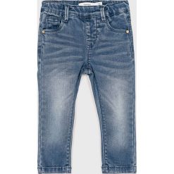 Name it - Jeansy dziecięce 80-110 cm. Niebieskie jeansy dziewczęce marki Name it, bez wzorów, z elastanu. Za 119,90 zł.