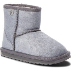 Buty EMU AUSTRALIA - Wallaby Mini Metallic K11856 Charcoal/Anthracite. Szare śniegowce dziewczęce EMU Australia, bez zapięcia. W wyprzedaży za 179,00 zł.