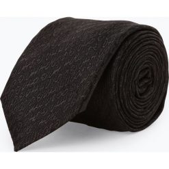 HUGO - Męski krawat – Tie 6 cm, czarny. Czarne krawaty męskie marki HUGO, z napisami. Za 249,95 zł.