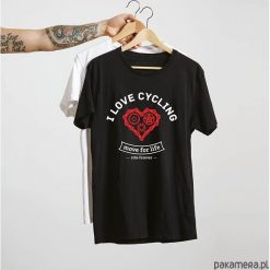Koszulka T-SHIRT. I love cycling. Szare koszulki męskie Pakamera, m, z nadrukiem, bez kołnierzyka, bez rękawów. Za 85,00 zł.