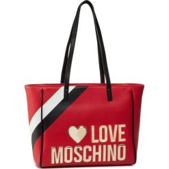 Torebka LOVE MOSCHINO - JC4288PP0AKP150A Mix Rosso/Nero. Czerwone torby damskie na zakupy Love Moschino, bez wzorów, ze skóry ekologicznej, bez dodatków. W wyprzedaży za 579,00 zł.
