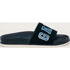 Gant - Klapki Beachrock. Niebieskie kapcie męskie GANT, bez wzorów, ze skóry. Za 219,90 zł.