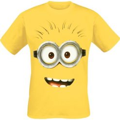 Minions Goggle Face T-Shirt żółty. Żółte t-shirty męskie marki Minions, m, z motywem z bajki. Za 74,90 zł.